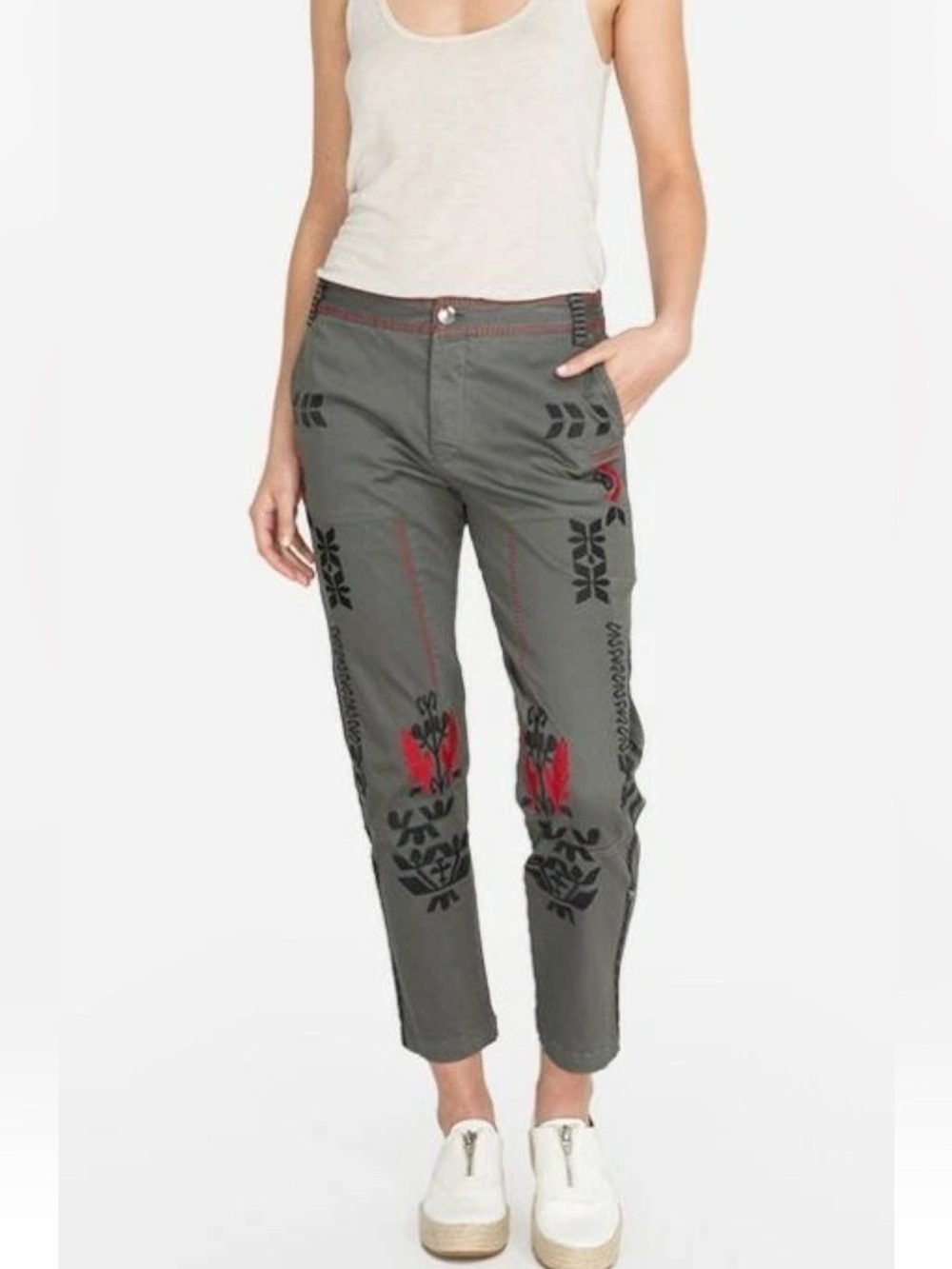 Johnny was Kota Twill pants embroidery